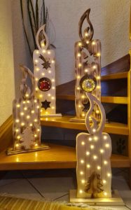 Weihnachtskerzen (beleuchtet)